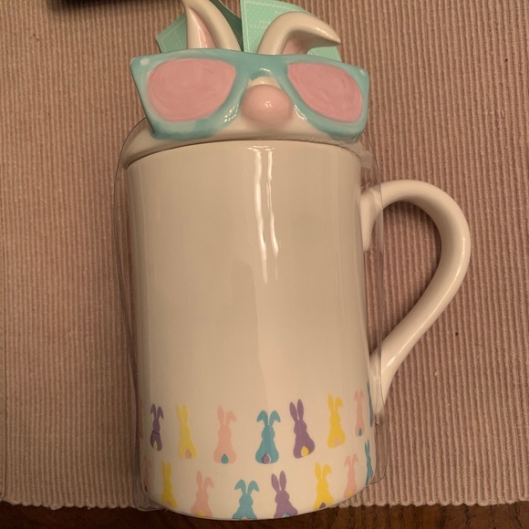 Easter coffee mug with glasses topper